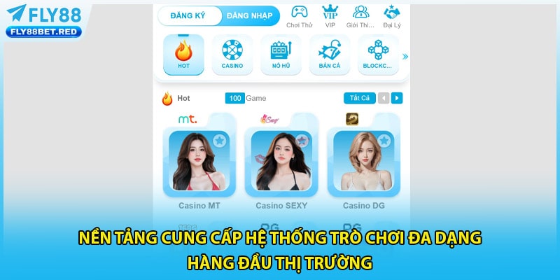 Nền tảng cung cấp hệ thống trò chơi đa dạng hàng đầu thị trường